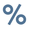 graphic of a percentage sign